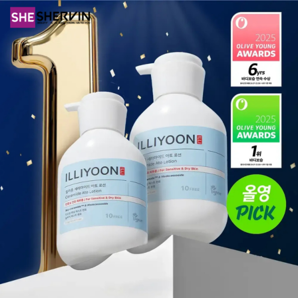 پک لوسیون مرطوب کننده ایلیون سرامید آتو لوشن 10-Free حجم 600 + 334 ml