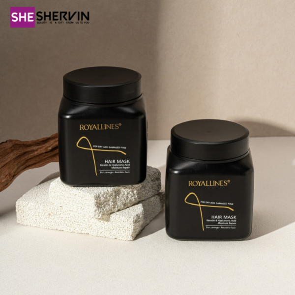 ماسک مو آبرسان هیالورونیک اسید رویال لاینزROYALLINES Hyaluronic Acid Moisture Repair Hair Mask 800ml