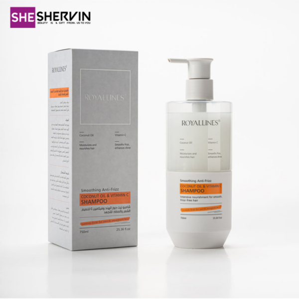 شامپو ضد وز و صاف‌کننده رویال لاینز Royallines Smoothing Anti-Frizz 750ml