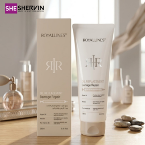 کرم مو ترمیم‌کننده آرگان رویال لاینزROYALLINES Argan Oil & Keratin Damage Repair 250ml