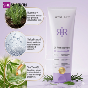 کرم مو ضد شوره رویال لاینز ROYALLINES Rosemary & Salicylic Acid Anti-Dandruff 250ml