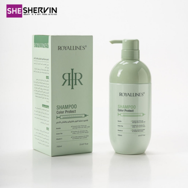 شامپو تثبیت‌کننده رنگ مو رویال لاینز700ml