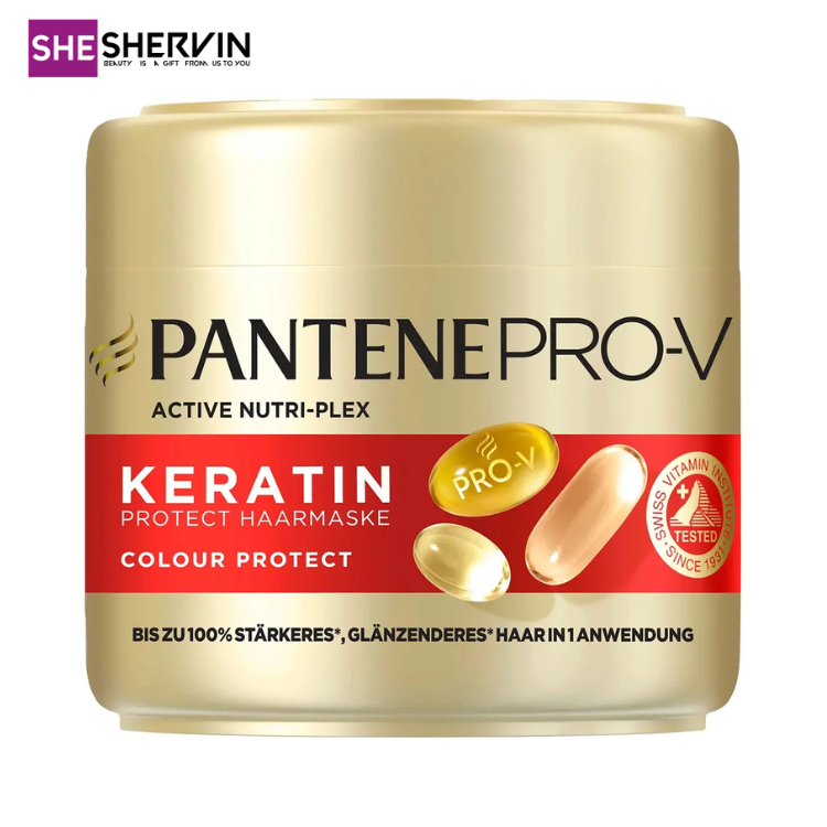 ماسک مو محفذ رنگ مو کراتینه پنتن Keratin Protect Colour Protect 300 ml ماسک مو محفذ رنگ مو کراتینه پنتن Keratin Protect Colour Protect 300 ml