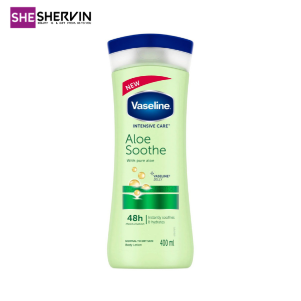 لوسیون بدن وازلین آلوئه‌ورا 400ml