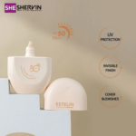 ضد آفتاب رنگی ترمیم کننده کلاژن پپتاید استلین spf50+++