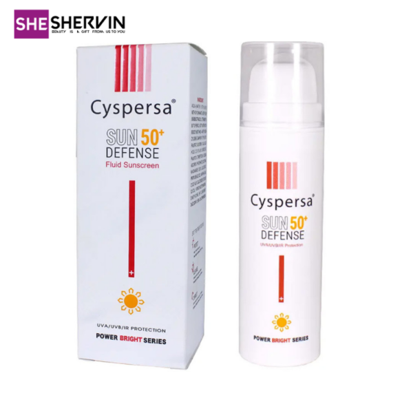 کرم ضد آفتاب بی‌رنگ فلوئیدی پاوربرایت SPF50 سیسپرسا