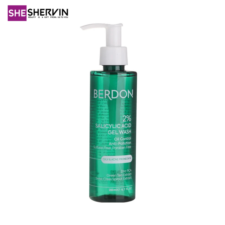 ژل شستشو صورت ضد جوش بردون مدل Salicylic Acid 200ML ژل شستشو صورت ضد جوش بردون مدل Salicylic Acid 200ML
