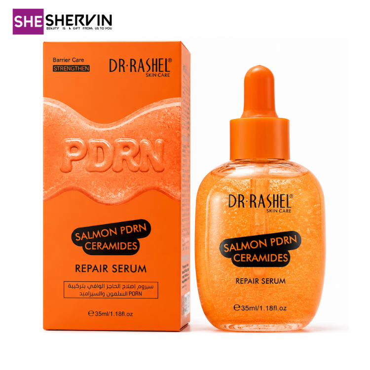 1 سرم ترمیم کننده و جوانساز PDRN ماهی سالمون و سراماید دکتر راشل 35ml