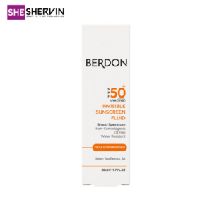 ضد آفتاب فلوئیدی SPF50 بی‌رنگ بردون پوست چرب