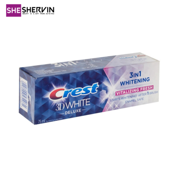خمیر دندان سفید کننده 3D ویتالایزینگ 3in1 کرست 75g