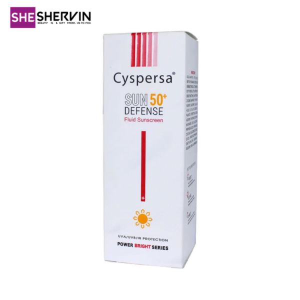 کرم ضد آفتاب بی‌رنگ فلوئیدی پاوربرایت SPF50 سیسپرسا