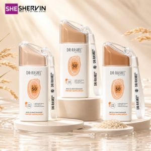 ضد آفتاب رنگی برنج و نیاسینامید دکتر راشل SPF50+++