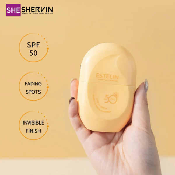 ضد آفتاب تون آپ ویتامین سی و آربوتین استلینspf50+++